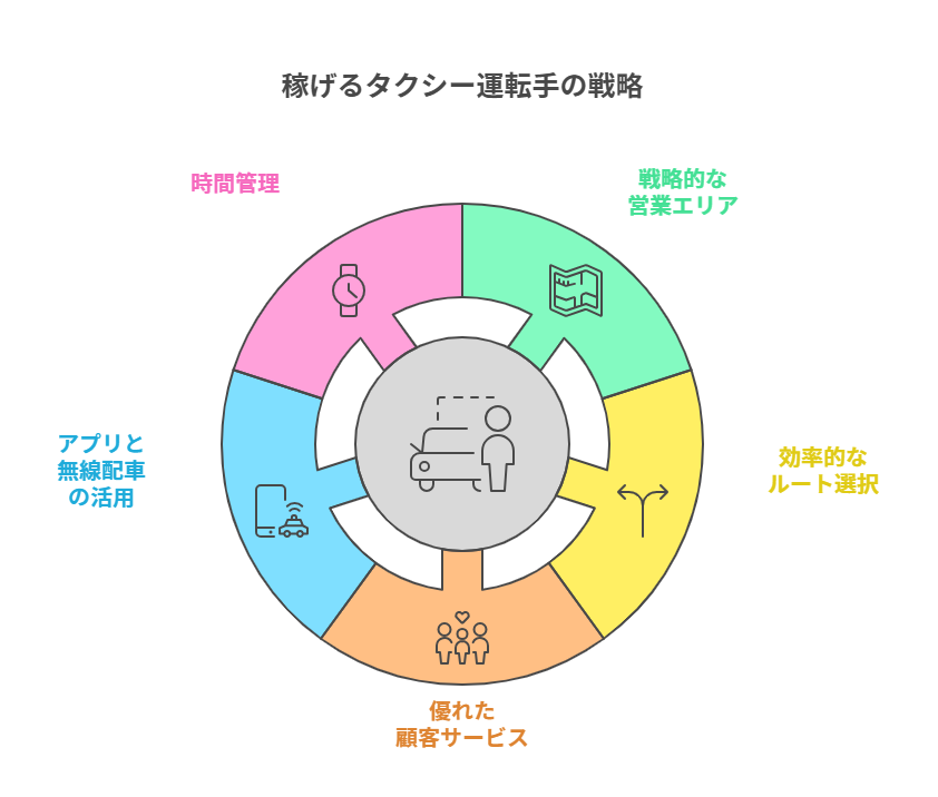 稼げるタクシー運転手の戦略